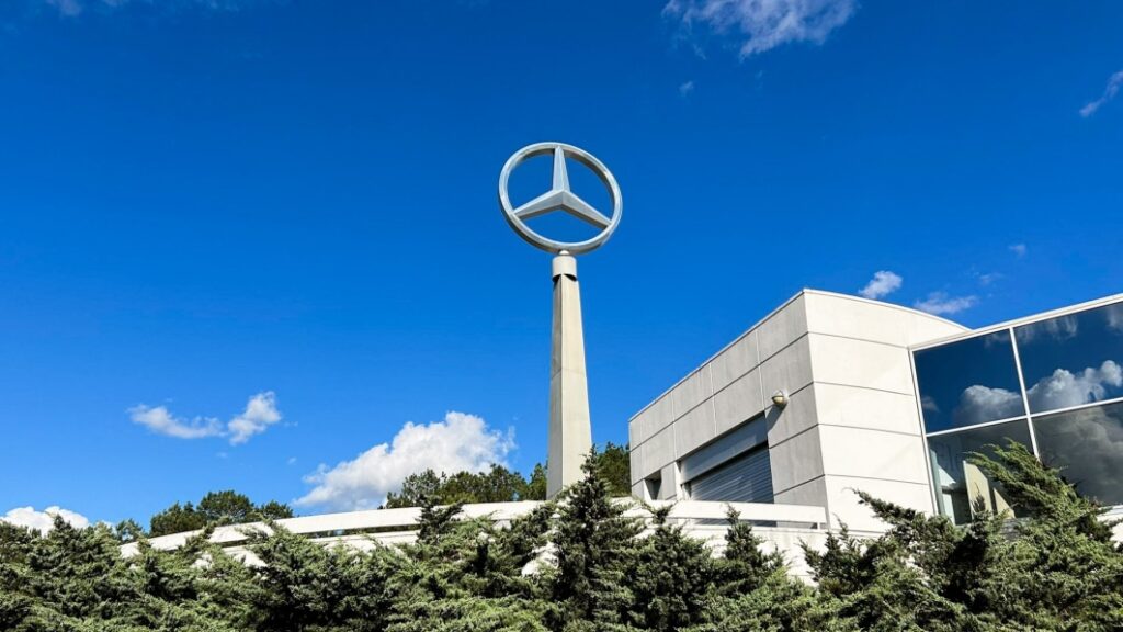 mercedes automotive plant as workers vote on whether to join the uaw in vance alabama