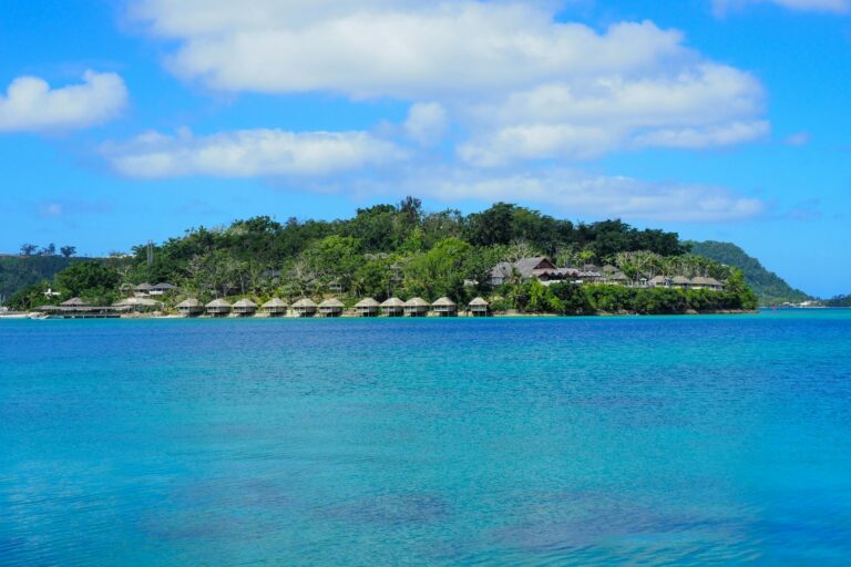 Diving and snorkeling is possible in Port Vilas harbour. Image cedit Sarah Reid