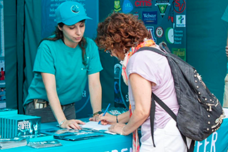 sharing truth about drugs with visitor