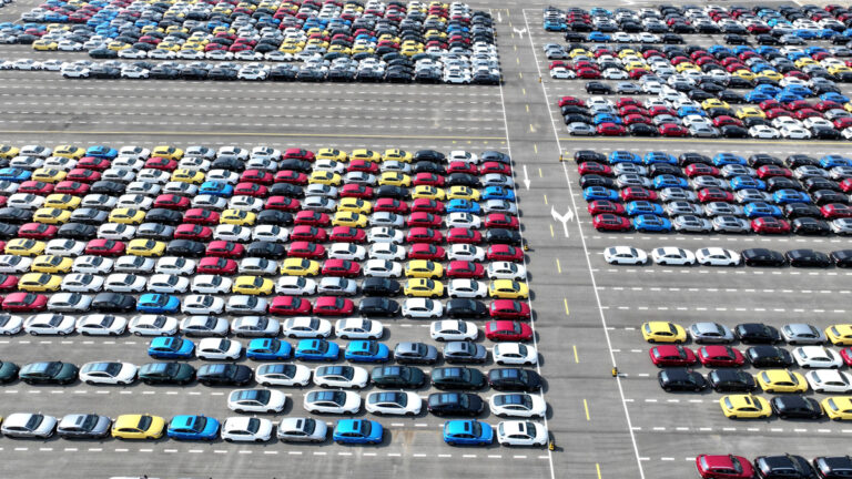 vehicles export at lianyungang port