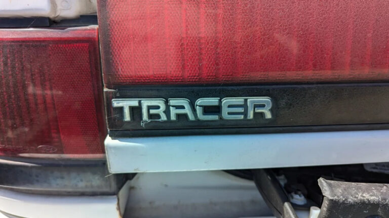 03 1995 Mercury Tracer in Fairfield California junkyard photo by Murilee Martin