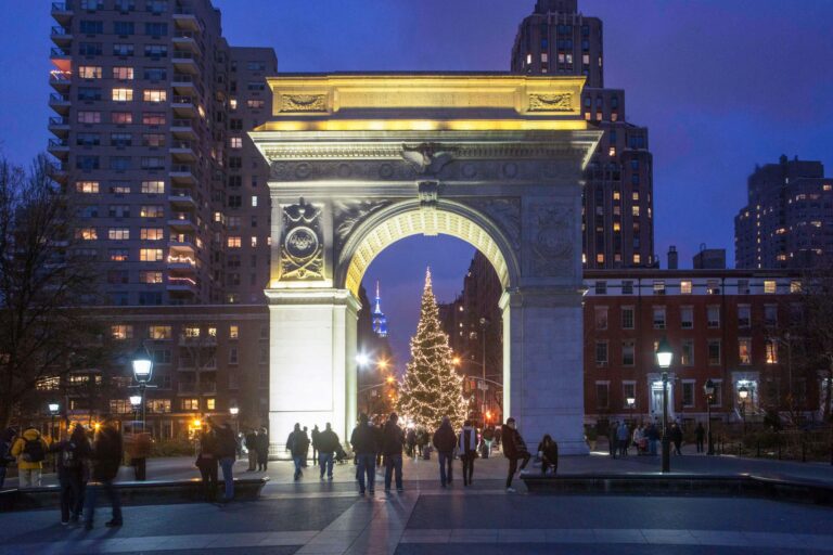 New York City USA Kate Glicksberg NYC Company Washington Square Park Christmas Tree RM