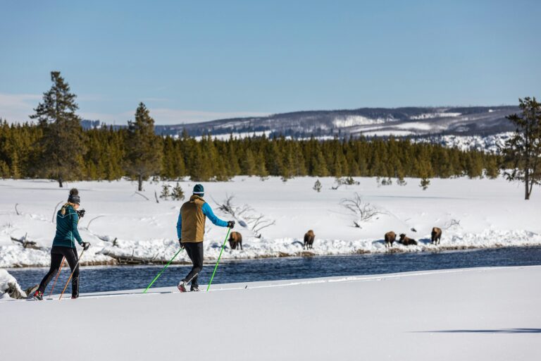 cross country skiing in yellowstone credit visit montana