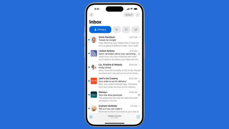 1 apples mail app gets a makeover see whats new with the categorization feature in ios 18.2