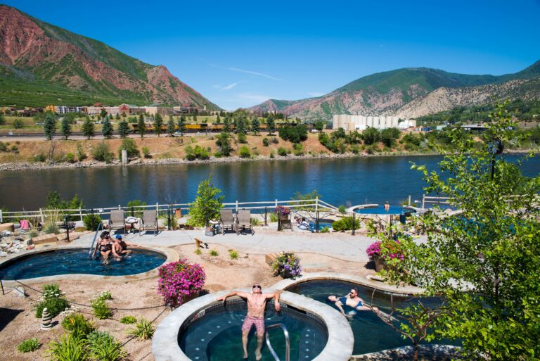 Multiple pools along the river at IMHS