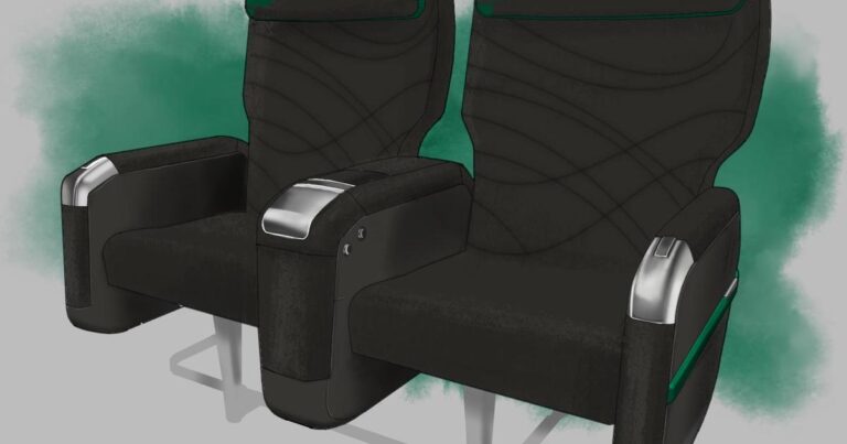 f9 first class style seat rendering