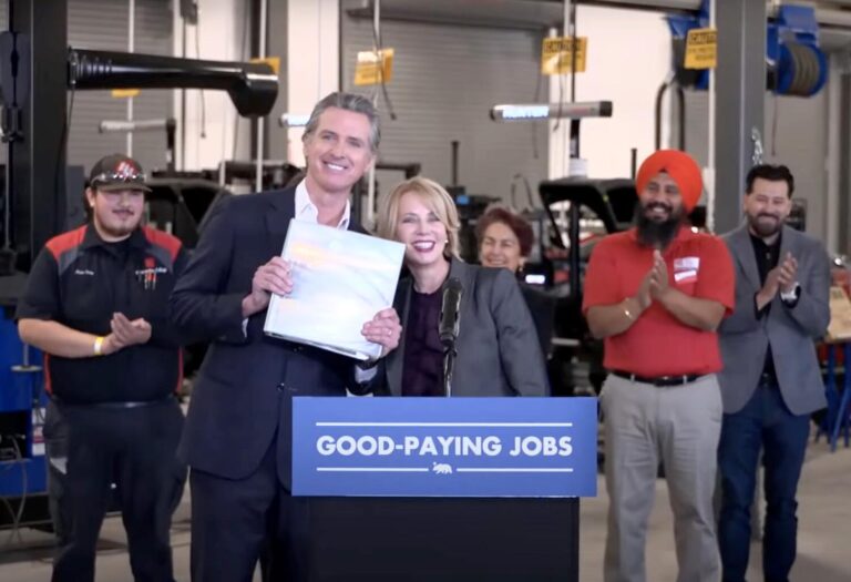 la gavin newsom economy jobs