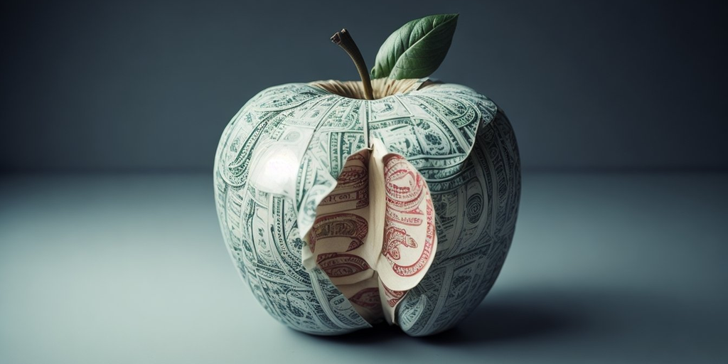 Leonardo Diffusion An Apple Made of Money gID 7