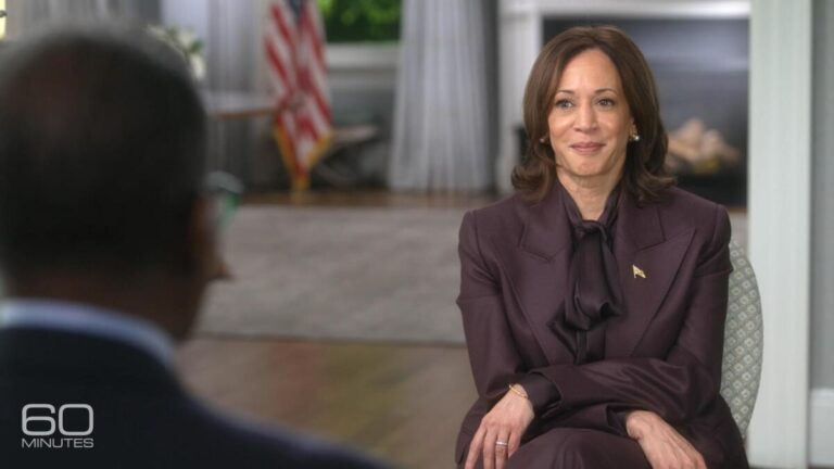 60 minutes bill whitaker vice president kamala harris primetime election special image 1 2024october7